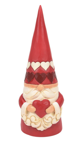 Red Gnome Holding Heart by Jim Shore Heartwood Creek