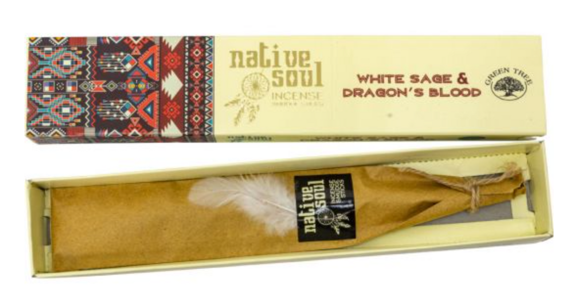 Green Tree Incense 15 gr - White Sage & Dragon's Blood