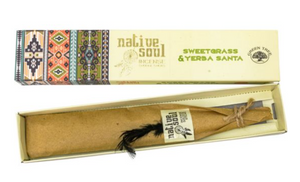 Native Soul Green Tree Incense 15 gr - Sweet Grass & Yerba Santa