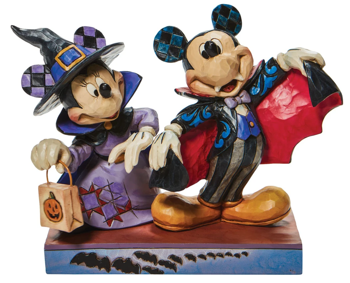 Minnie Witch Vampire Mickey by Jim Shore Disney Traditions
