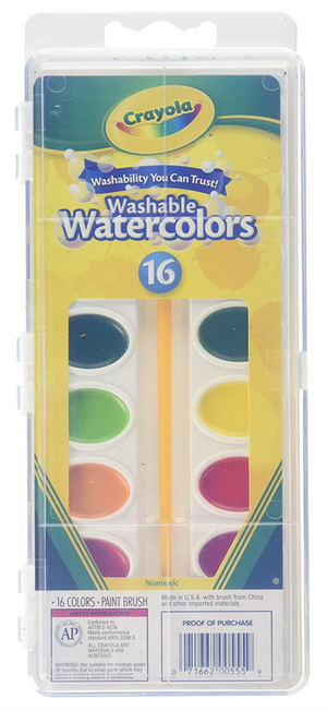 16 count Crayola Washable Watercolors