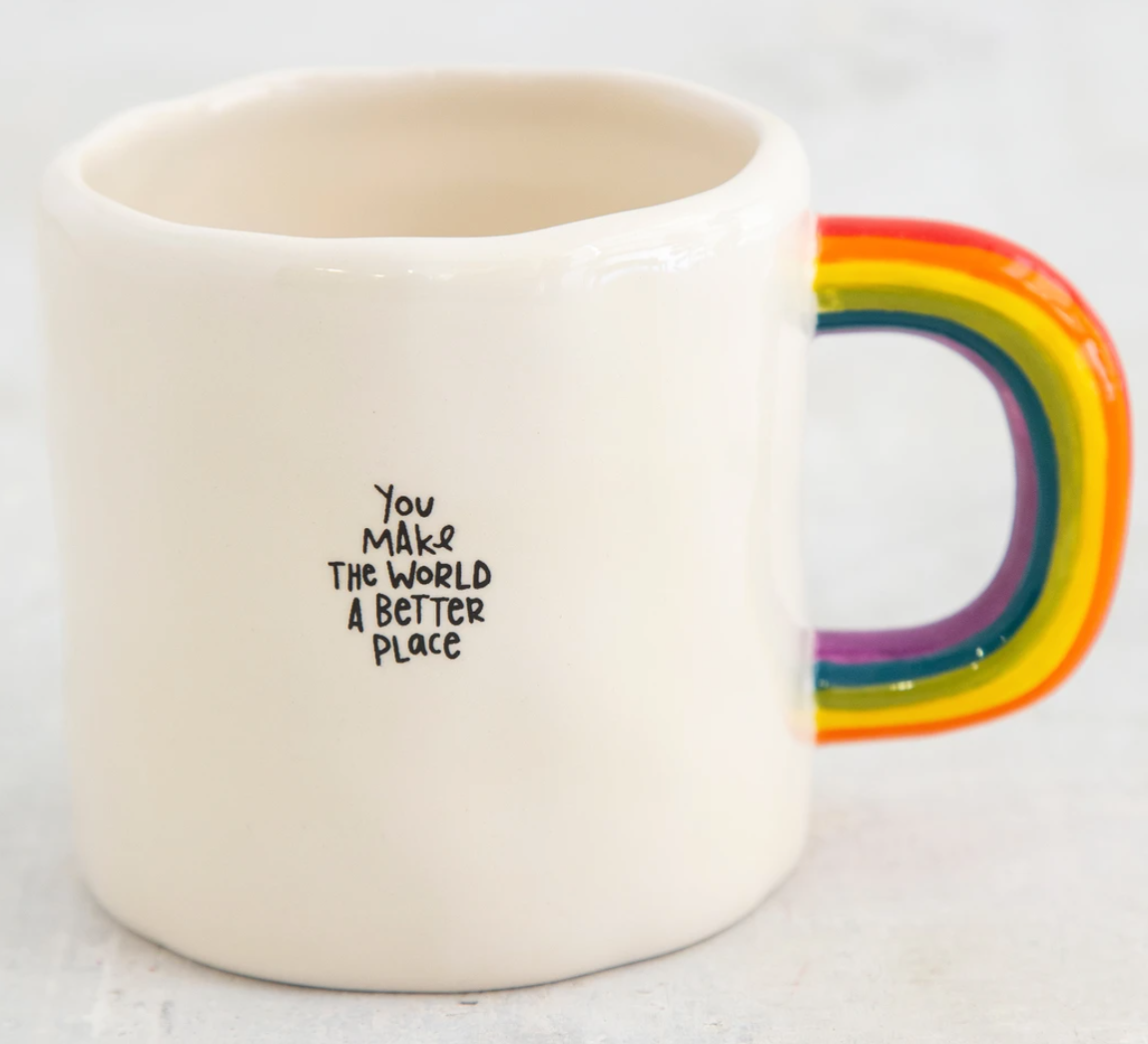 You Make The World A Better Place Rainbow Mug