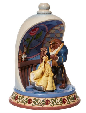 Beauty and the Beast Rose Dome by Jim Shore Disney Traditions