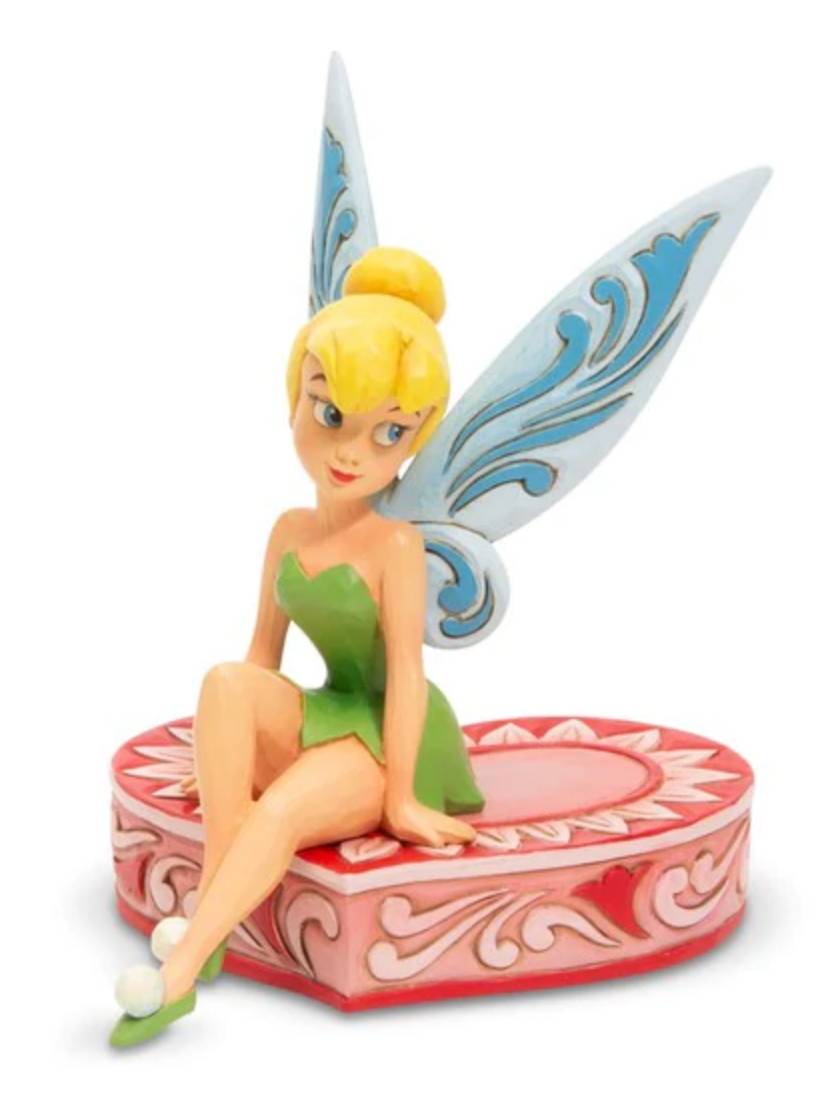 Tinkerbell Sitting on Heart by Jim Shore Disney Traditions