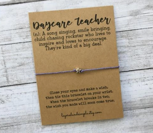 Daycare Teacher Wish Bracelet