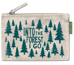 Into The Forest I Go Large Zipper Pouch