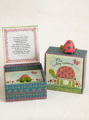 Lucky Little Turtle ~ Lucky Charm Box Gift Set