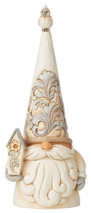 Woodland Gnome Holding Birdhouse by Jim Shore Heartwood Creek