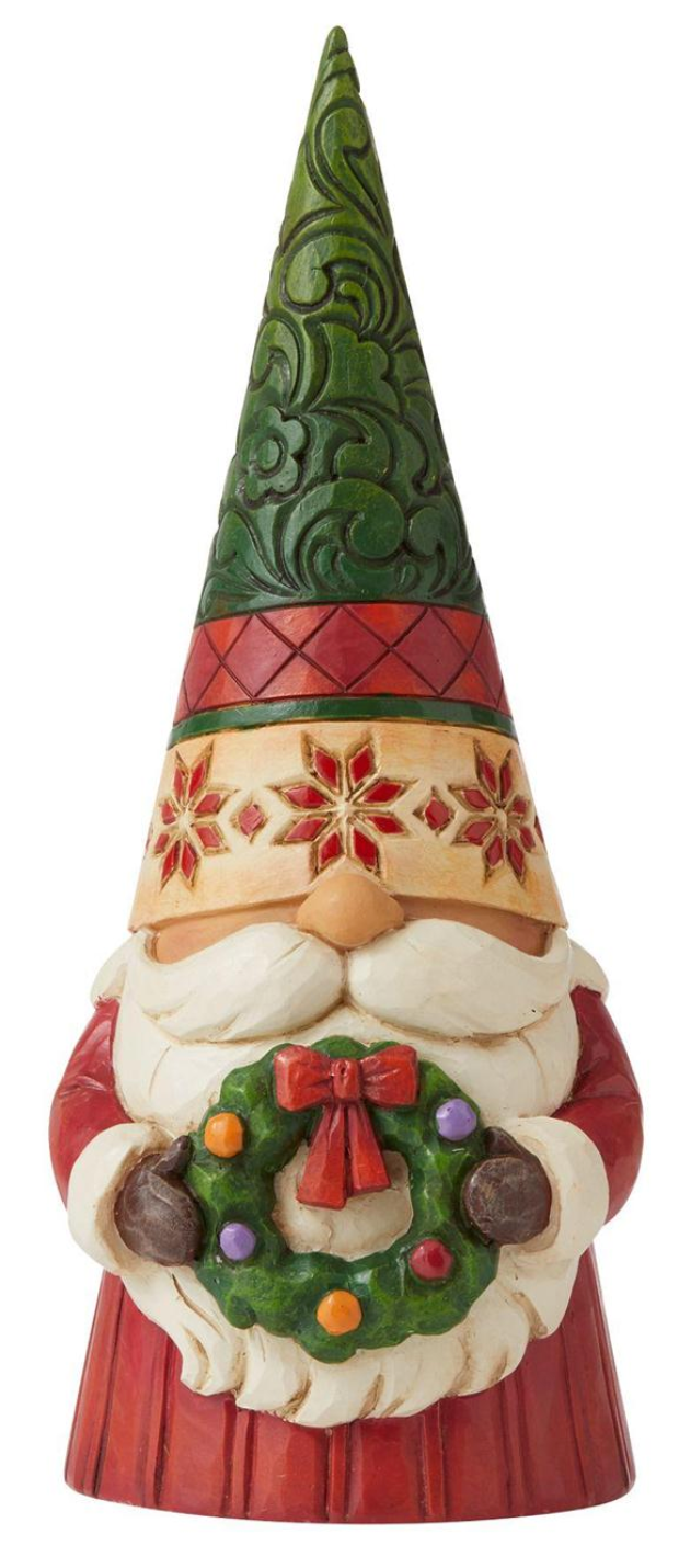 Christmas Gnome with Wreath Figurine by Jim Shore Heartwood Creek