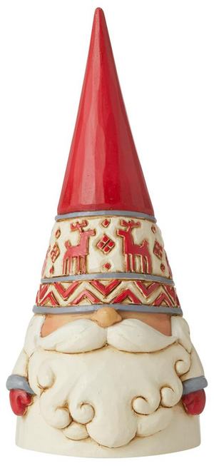 Red Reindeer Hat Gnome Statue by Jim Shore Heartwood Creek