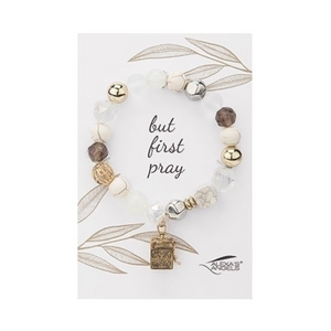 Alexis Angels First Prayer Bracelet Gold 7" Stretch - Carded