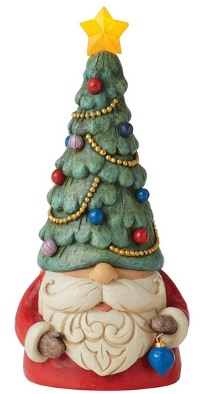 Christmas Tree Lighted Gnome Figure by Jim Shore Heartwood Creek