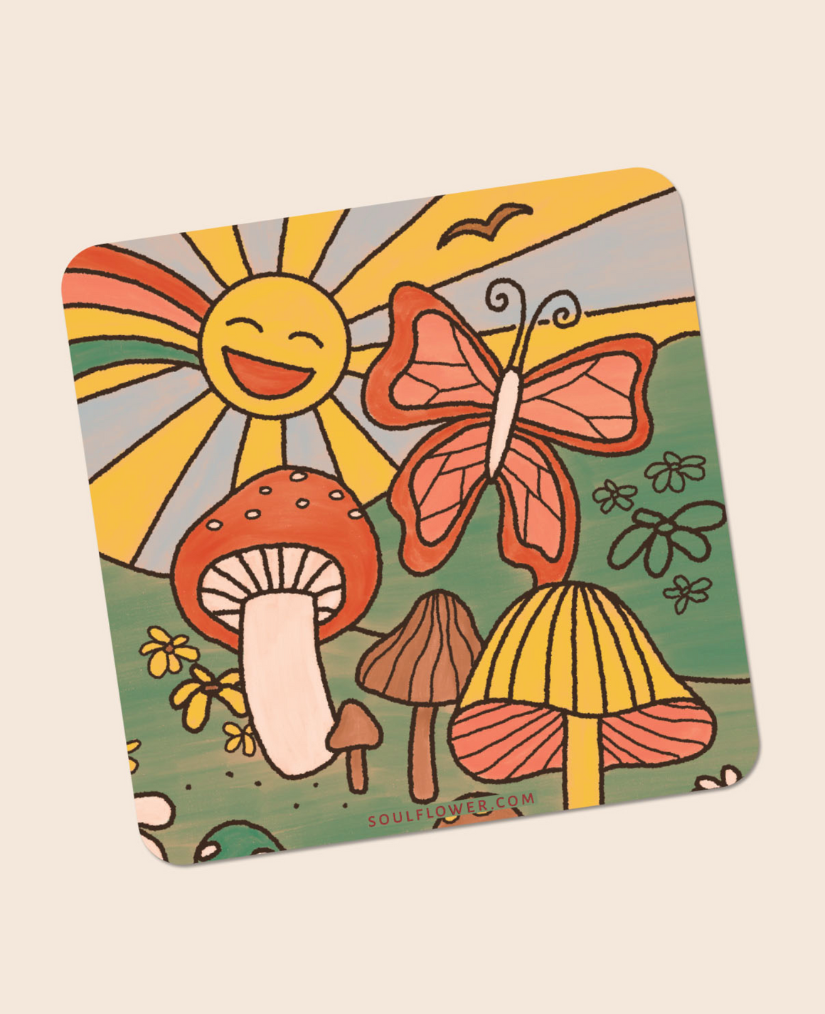 Mushrooms Scene Sticker