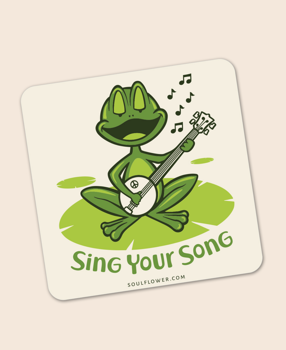 Sing Your Song Frog Sticker