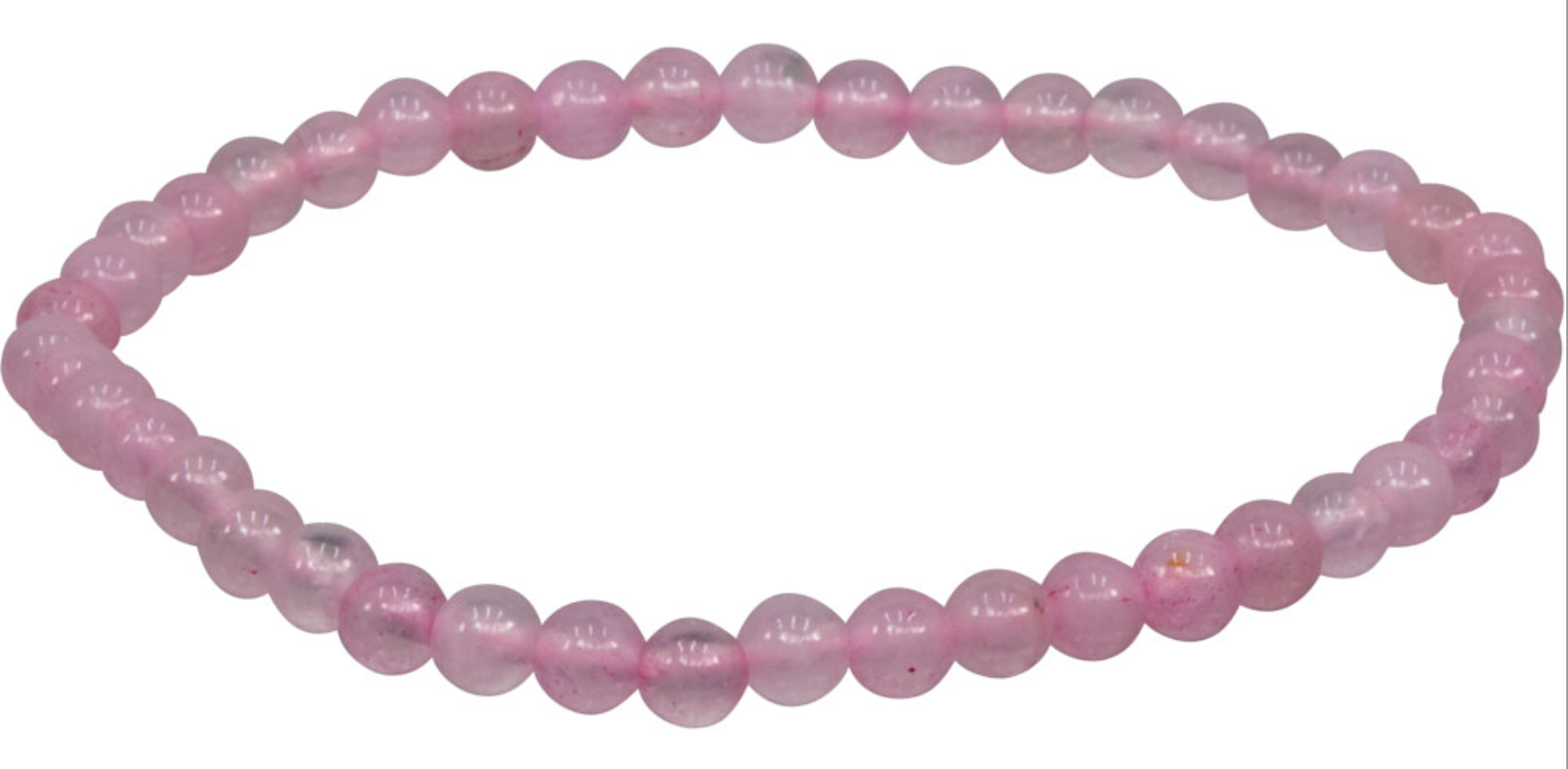 Solid Tone Stone Beads Charm Bracelet by Aloha 808: Pink