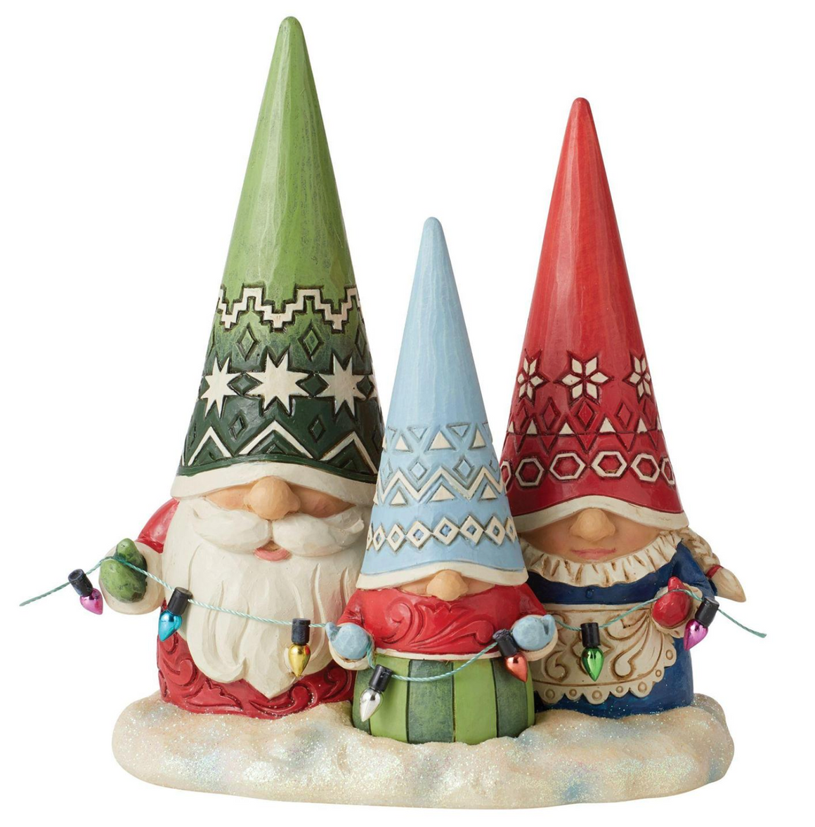 Christmas Gnome Family Statue by Jim Shore Heartwood Creek
