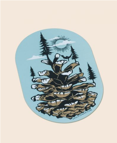 Pinecone World Sticker