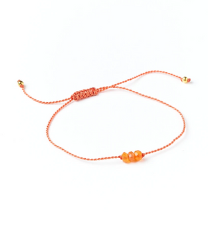 Carnelian Indali Bracelet "Stone of Motivation and Energy" Handcrafted in India