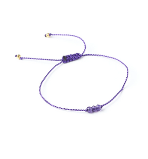 Amethyst Indali Bracelet "Stone of Healing and Intuition" Handcrafted in India