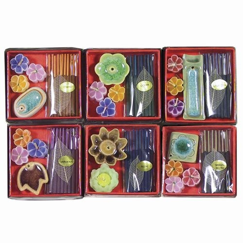 Colorful Assorted Incense Stick and Candle Gift Box Set