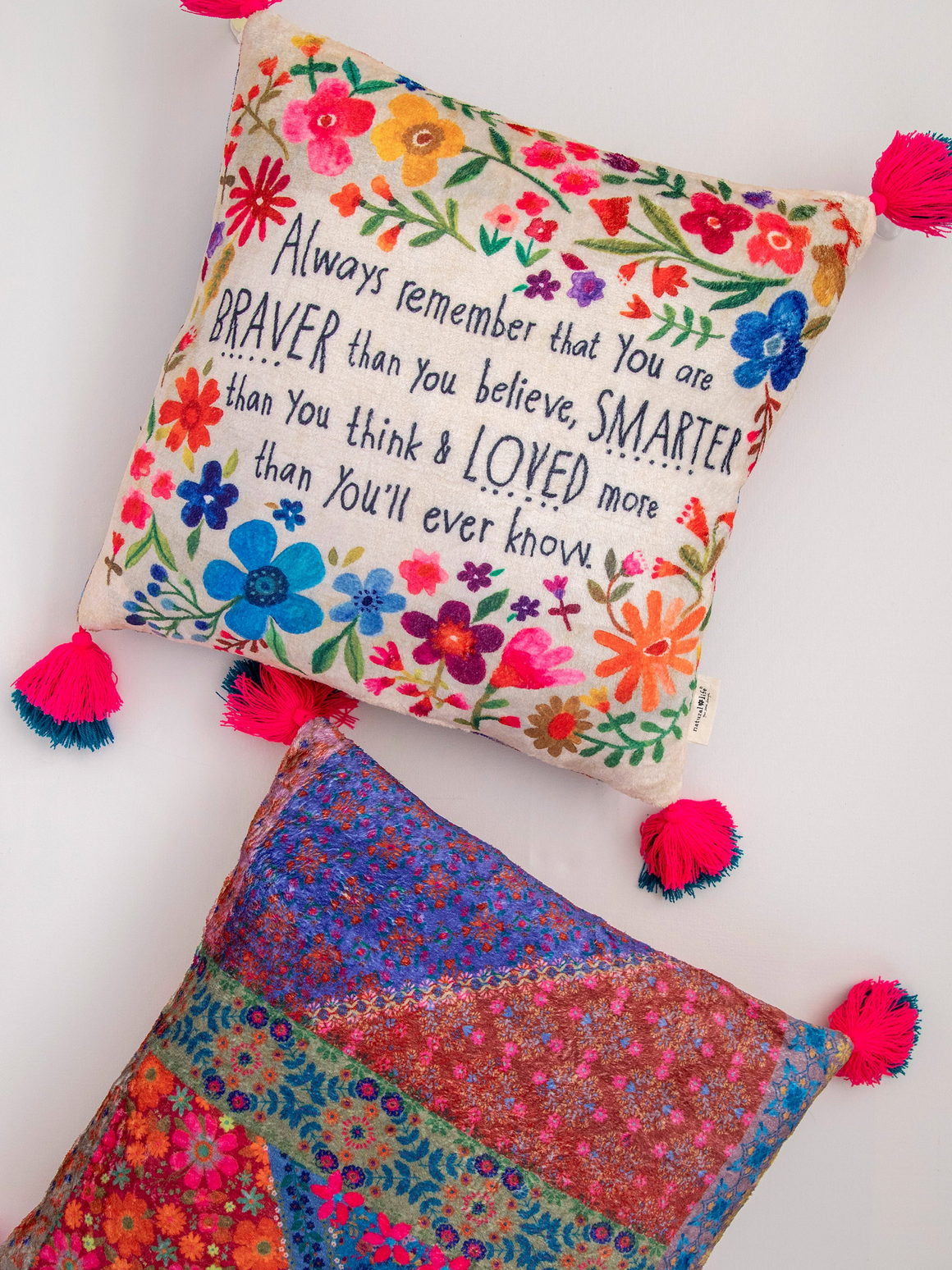 Cozy Throw Pillow - Always Remember You're Braver
