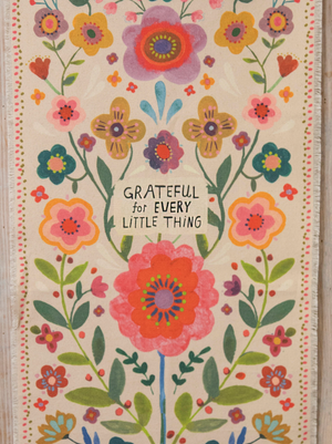 Canvas Wall Tapestry - Grateful For Every Little Thing