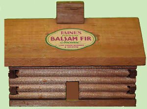 Balsam Fir Incense with Large Cabin Burner Gift Set