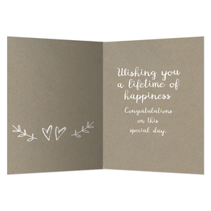 Happily Ever After Congratulations Wedding Day Card