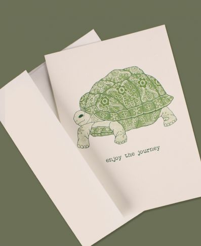 Enjoy the Journey Turtle Greeting Card