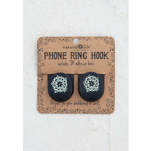 Black Phone Ring Hooks Set