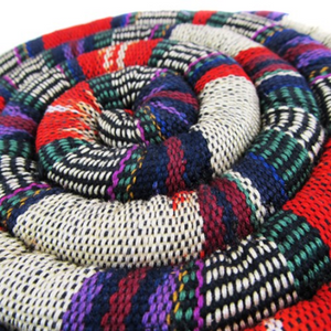 Handwoven Spiral Spiced Heatable Trivet (7.5") Handcrafted in Guatemala