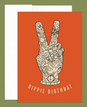 Hippie Birthday Greeting Card