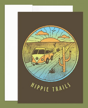 Hippie Trails Greeting Card