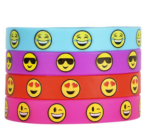 Emoticon Emoji Rubber Bracelets (+ shipping)