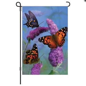 Beautiful Butterflies 12" Garden Flag