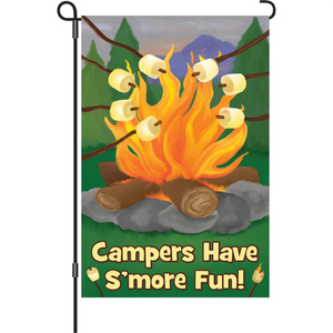Campers Have S'more Fun 12" Garden Flag