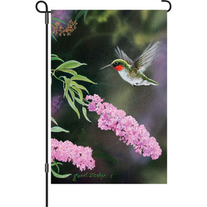 Hummingbird Summer Joy 12" Garden Flag