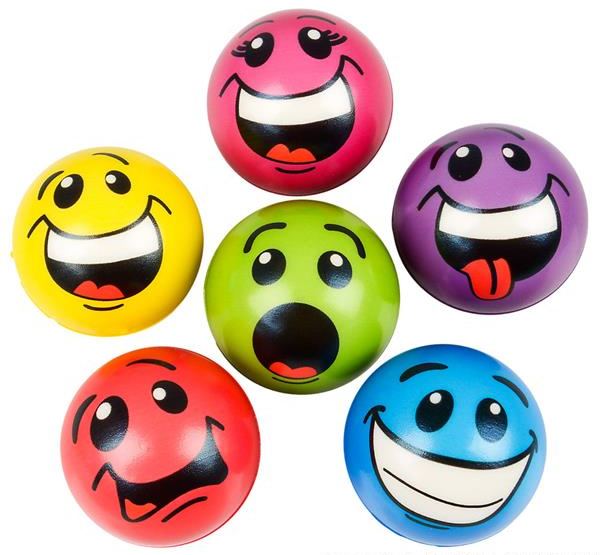 Smiles and Silly Faces Stress Balls Set