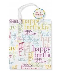Happy Birthday Gift Bag (8.5" x 10" x 3.88")