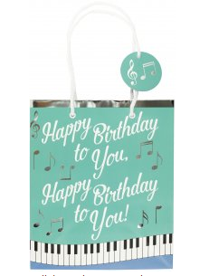 Happy Birthday To you Musical Song Gift Bag (8.5" x 10" x 3.88")