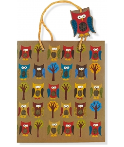 Owls Gift Bag (8.5" x 10" x 3.88")