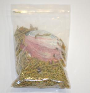 Juniper and Red Abalone Shell - bulk 3"L bag