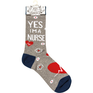 Yes I'm A Nurse No I Don't Want To Look At It Socks