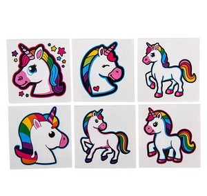 Unicorns! Unicorns! Unicorns! Temporary Tattoos Happy Day Surprise (FREE shipping*)