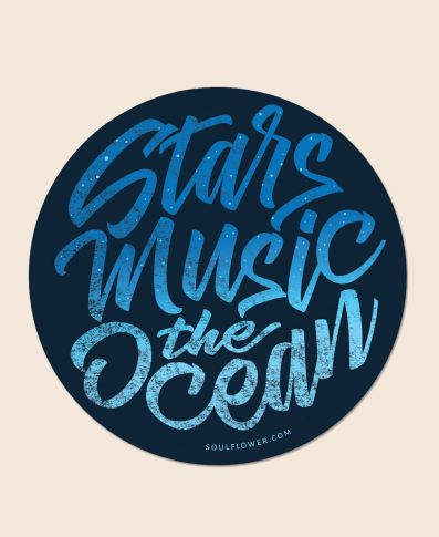 Stars, Music, the Ocean Sticker