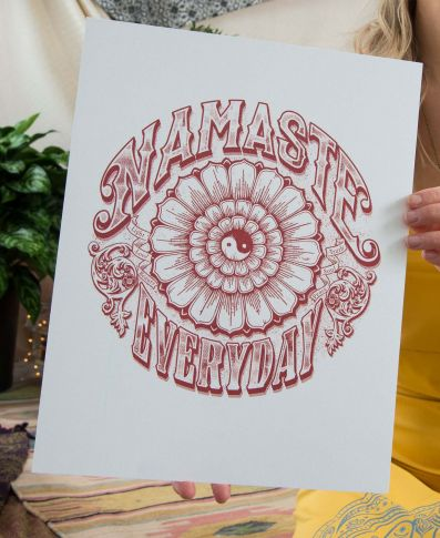 Namaste Everyday Art Print by Soul Flower