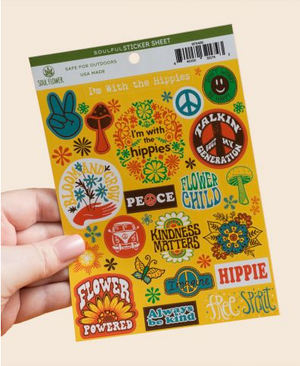 I'm with the Hippies Sticker Sheet
