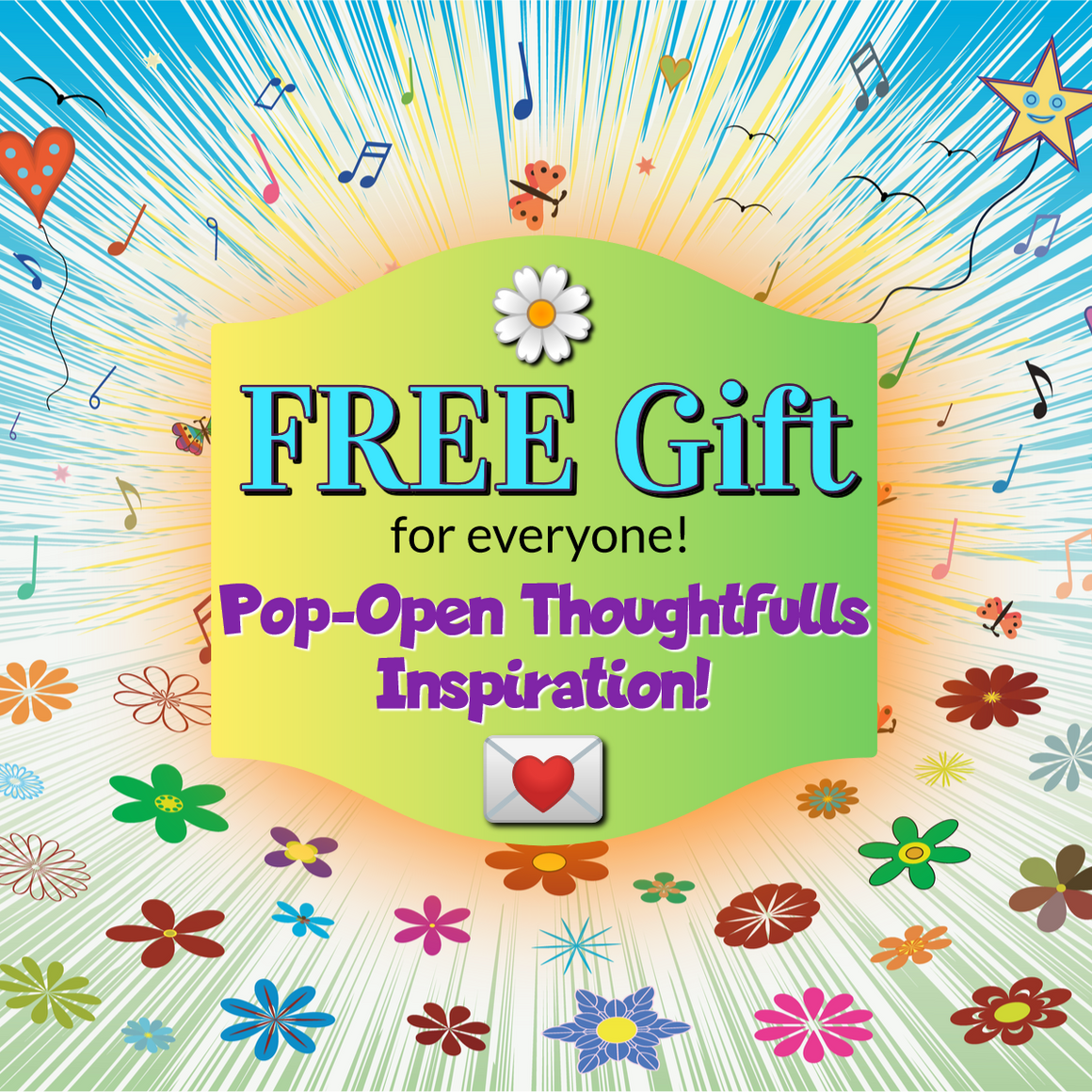 Free Thoughtfull Pop-Open Inspiration Card (FREE shipping*)