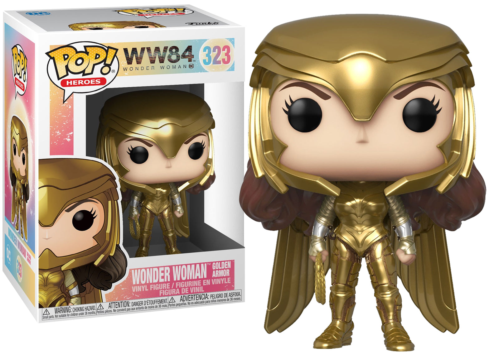 Funko Pop Vinyl Figurine Wonder Woman Gold Armor #323 - Wonder Woman 1 -  Sunnyside Gift Shop