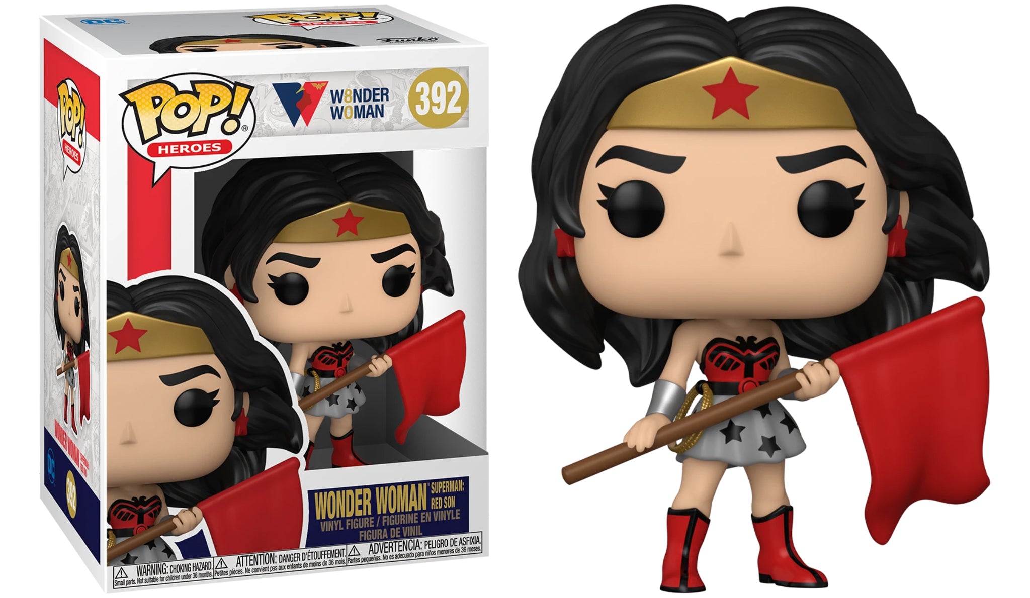 Funko Pop Vinyl Figurine Wonder Woman Superman Red Son #392 - Sunnyside  Gift Shop